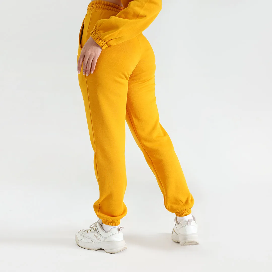 Mustard Fleece Joggers