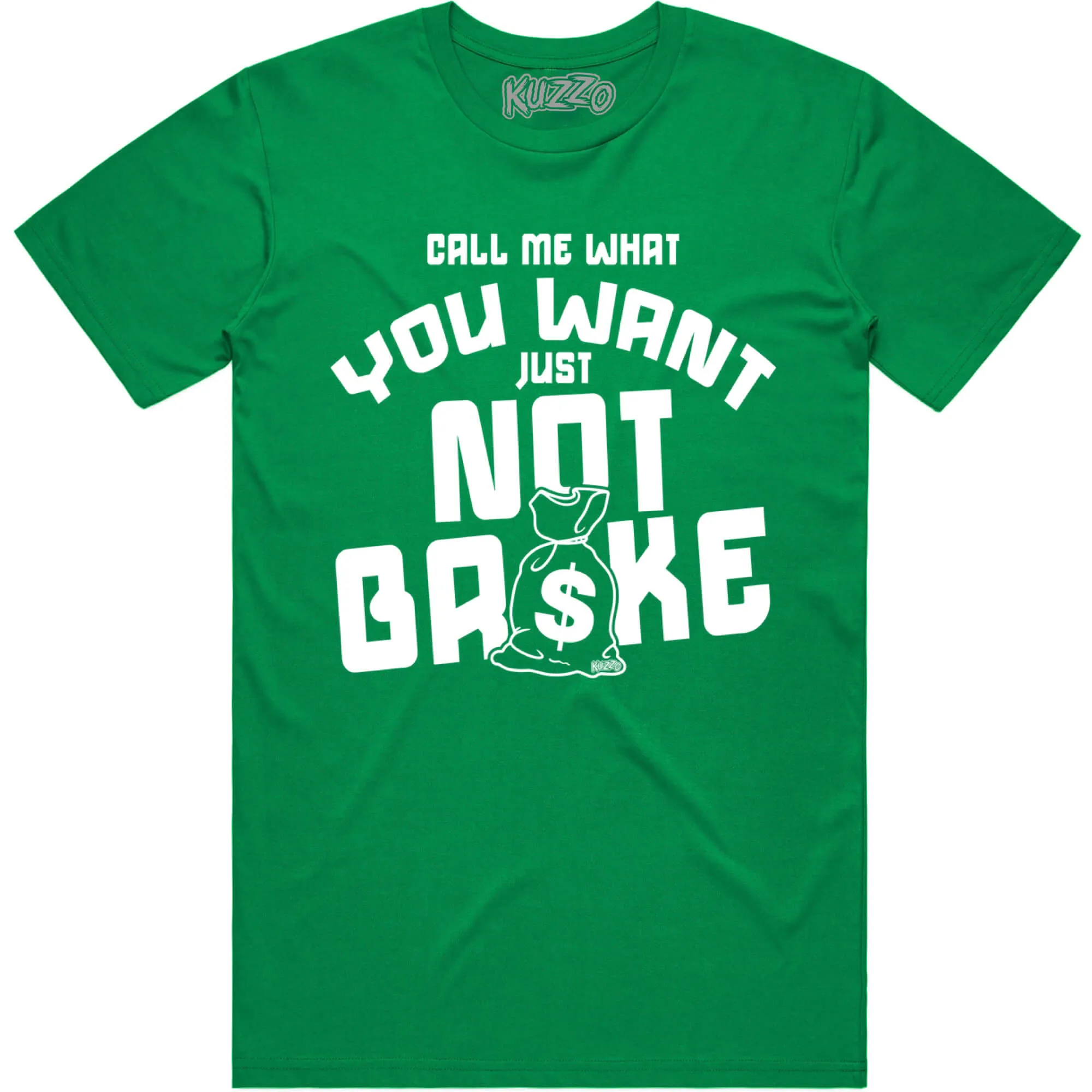 NOT BROKE : Lucky Green Sneaker Tees Shirt (white ink)