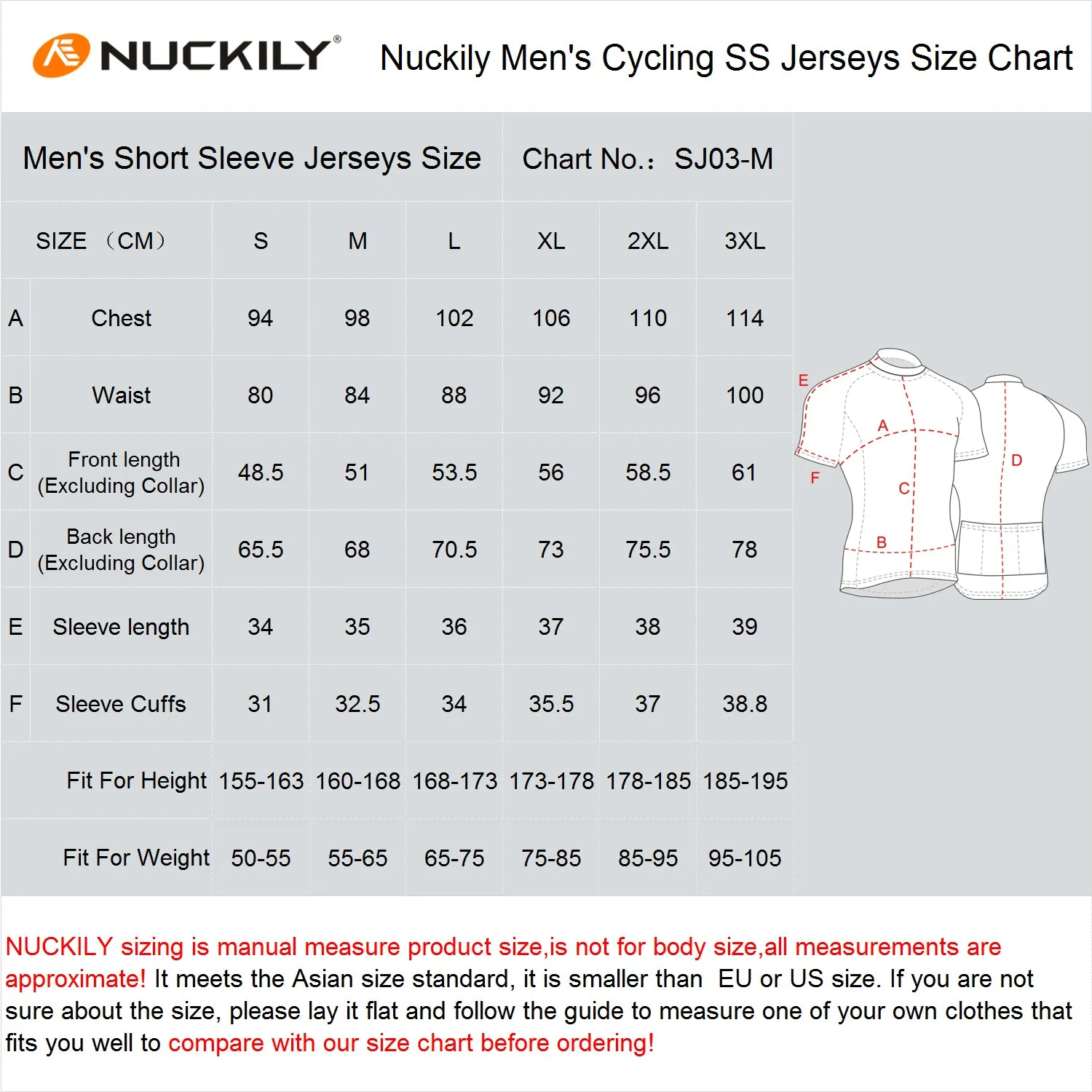 Nuckily NJ512 Short Sleeve Cycling Jersey