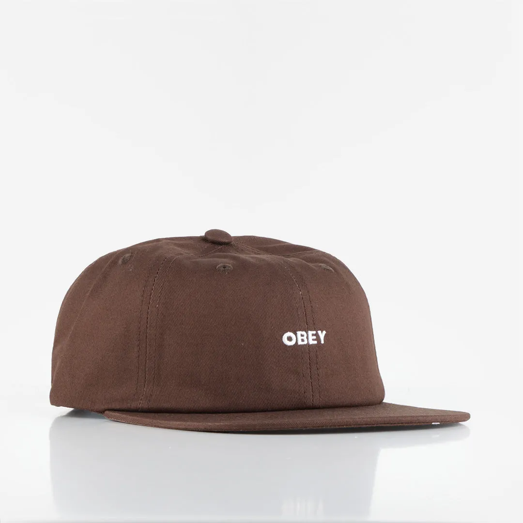 OBEY Bold Twill 6 Panel Strapback Cap