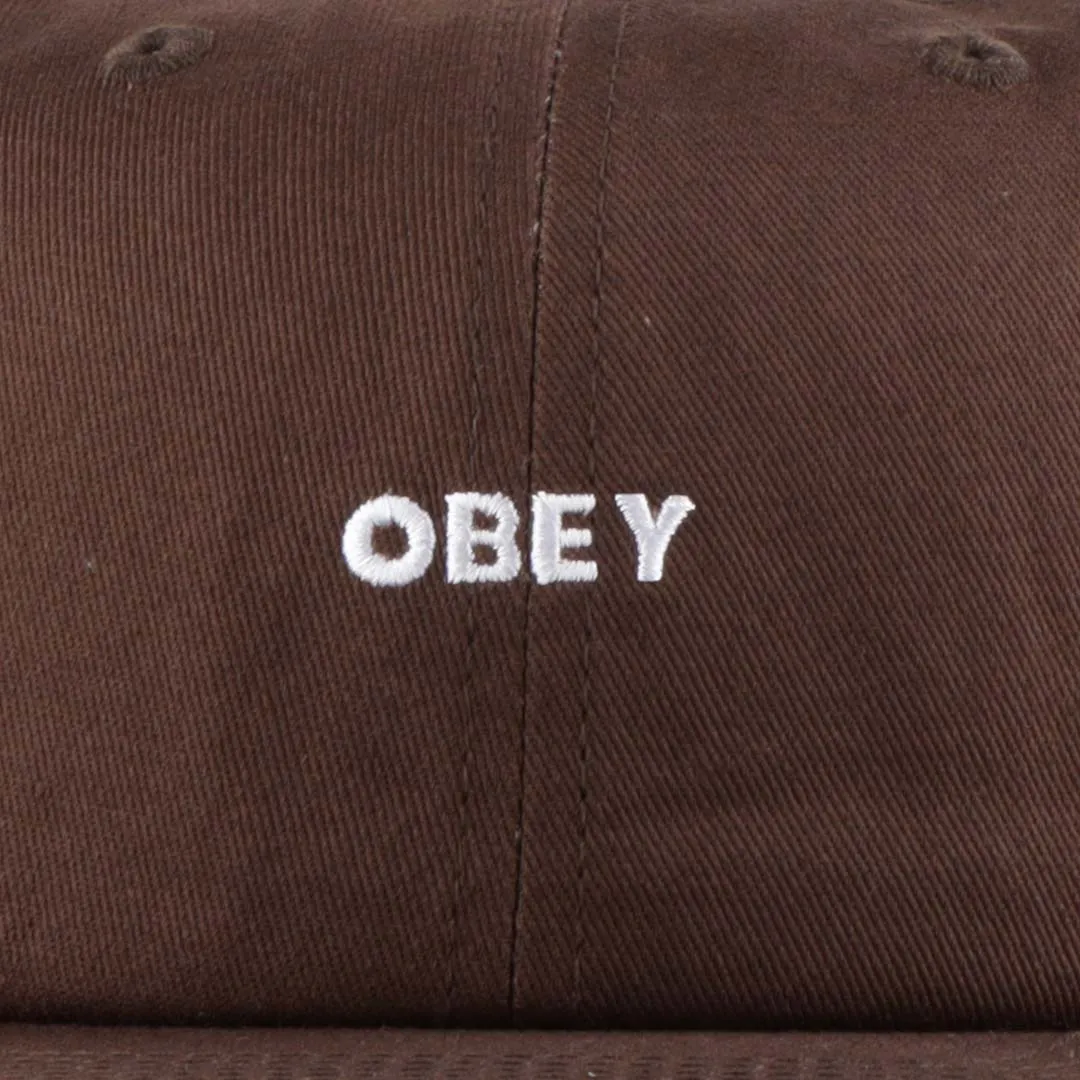 OBEY Bold Twill 6 Panel Strapback Cap