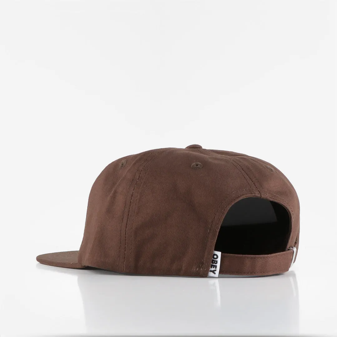 OBEY Bold Twill 6 Panel Strapback Cap