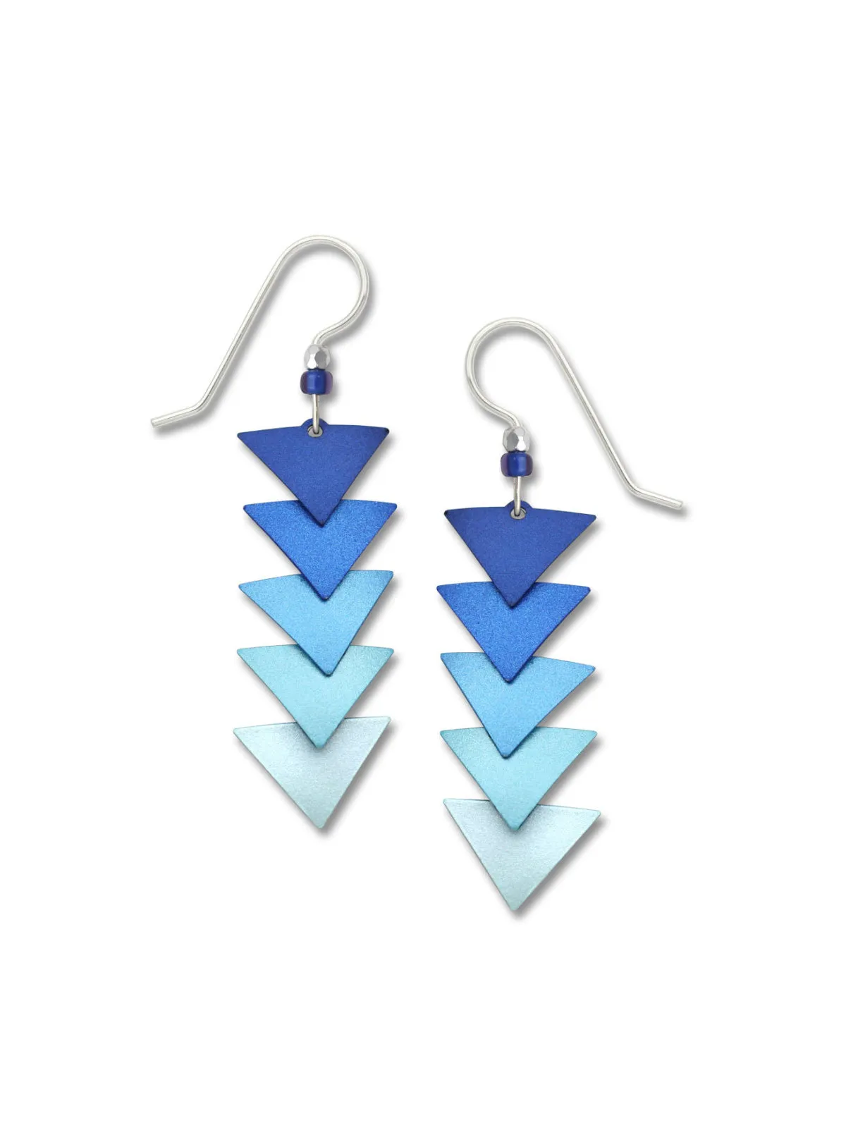 Ombre Triangle Statement Earrings by Adajio