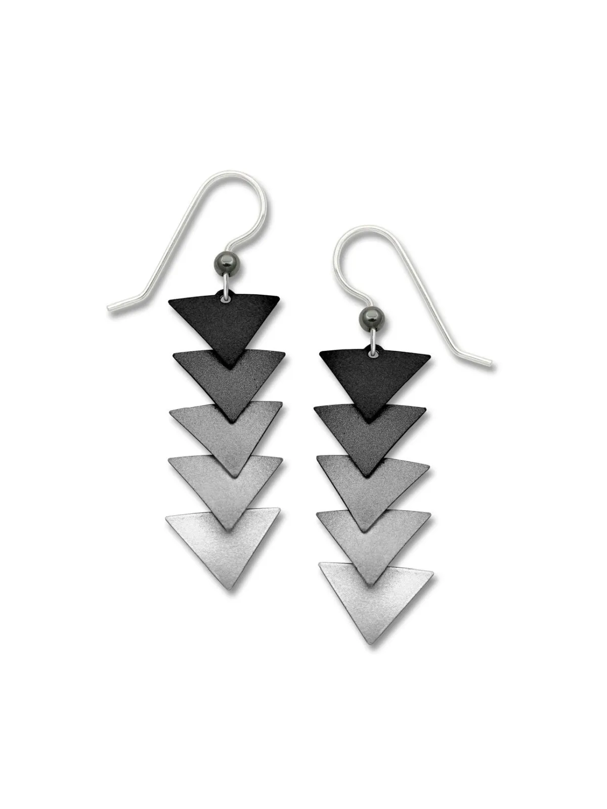 Ombre Triangle Statement Earrings by Adajio