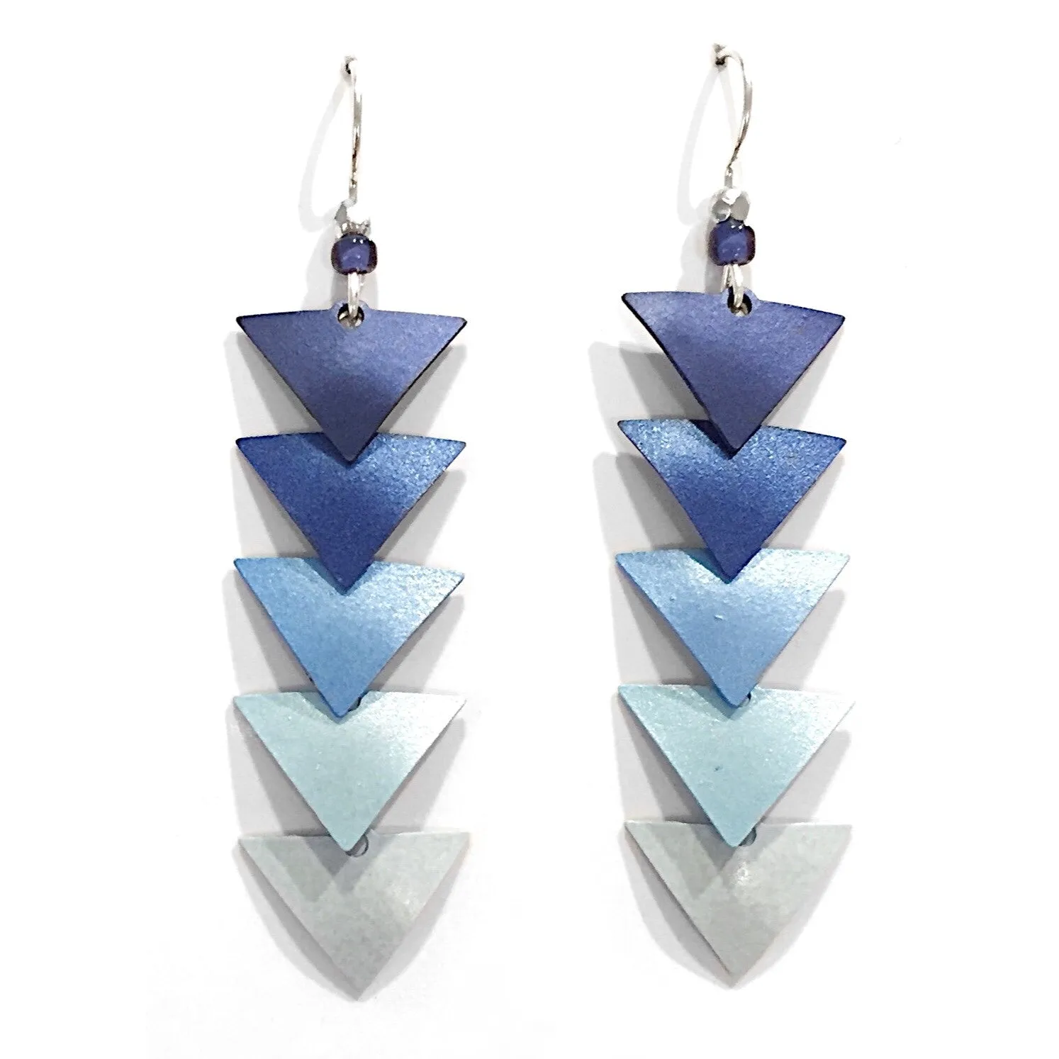 Ombre Triangle Statement Earrings by Adajio