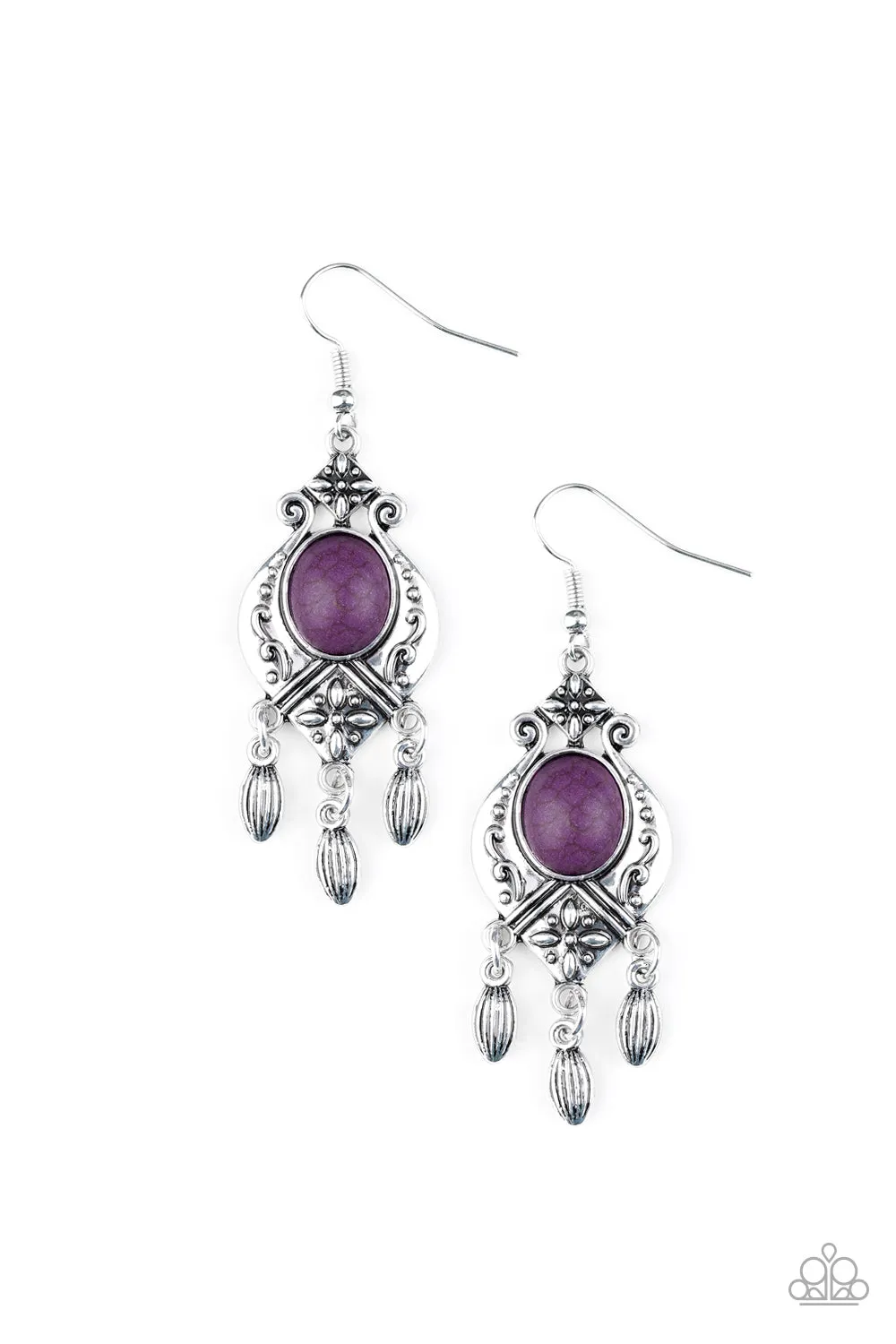 Paparazzi Enchantingly Environmentalist - Purple Earrings