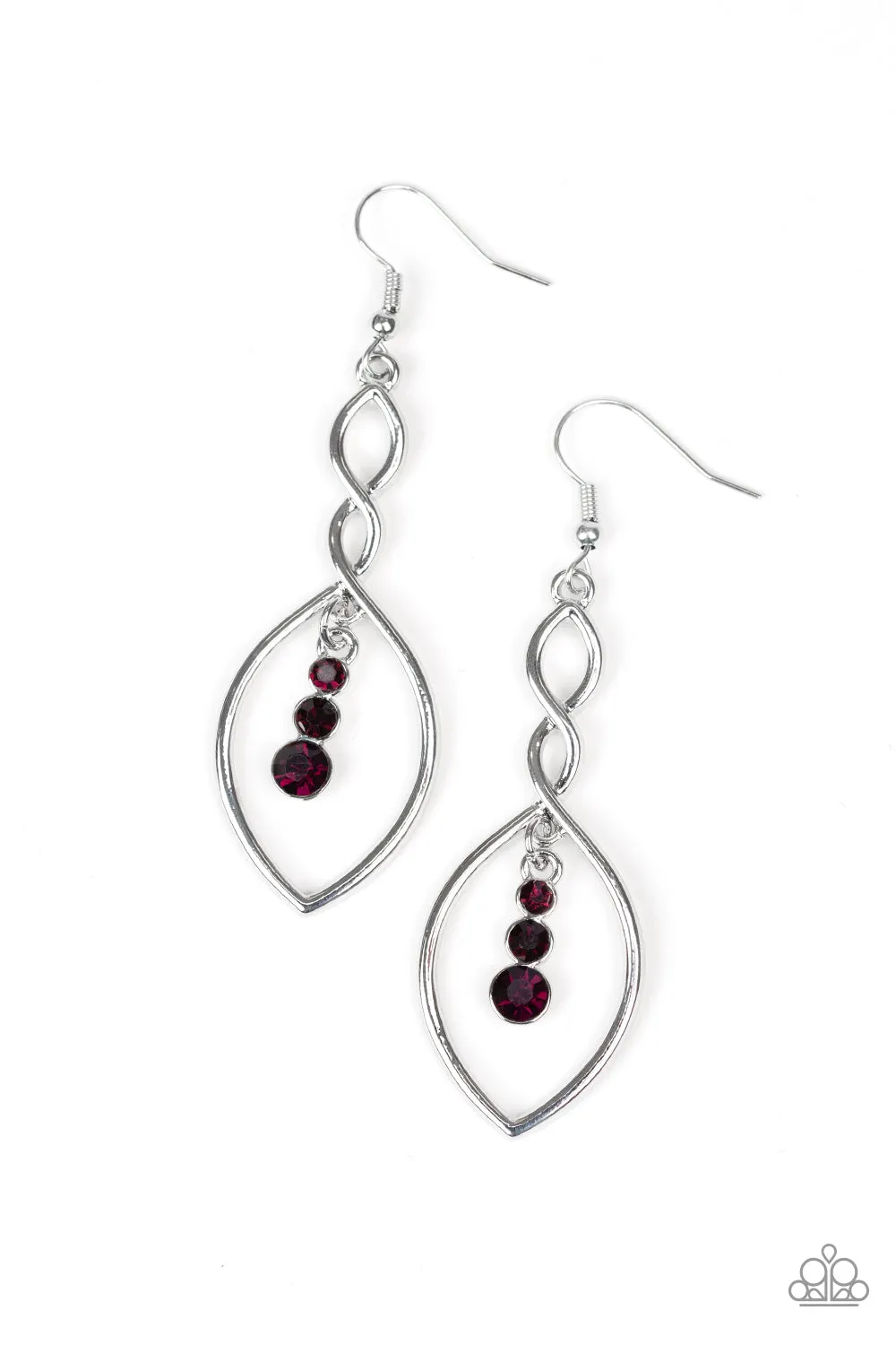 Paparazzi Timeless Twist Purple Earrings