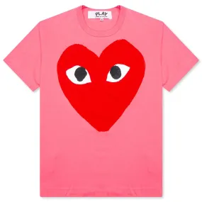 Pastelle Women's Red Logo T-Shirt - Pink