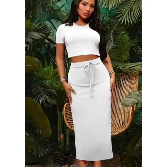 Pencil Skirt and Crop Rope Set