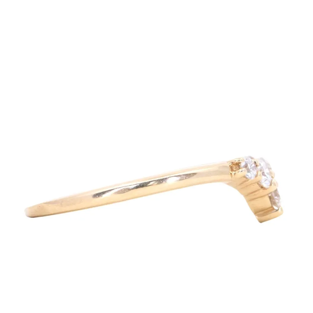 Petite Curved Tiara Diamond Band