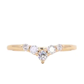 Petite Curved Tiara Diamond Band