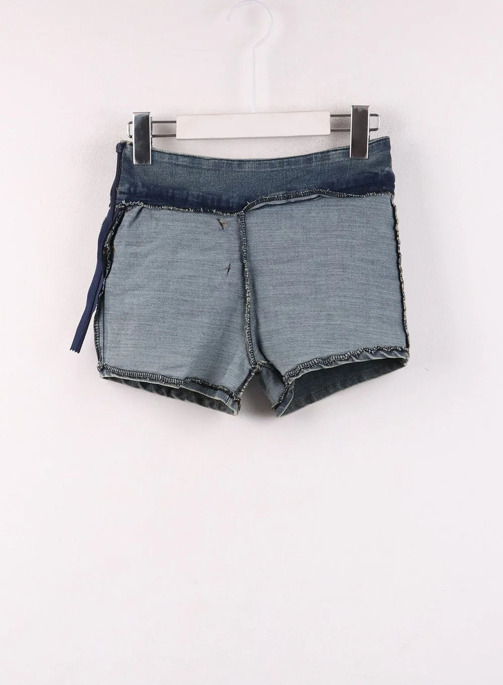 Pleated Denim Mini Skort IJ430