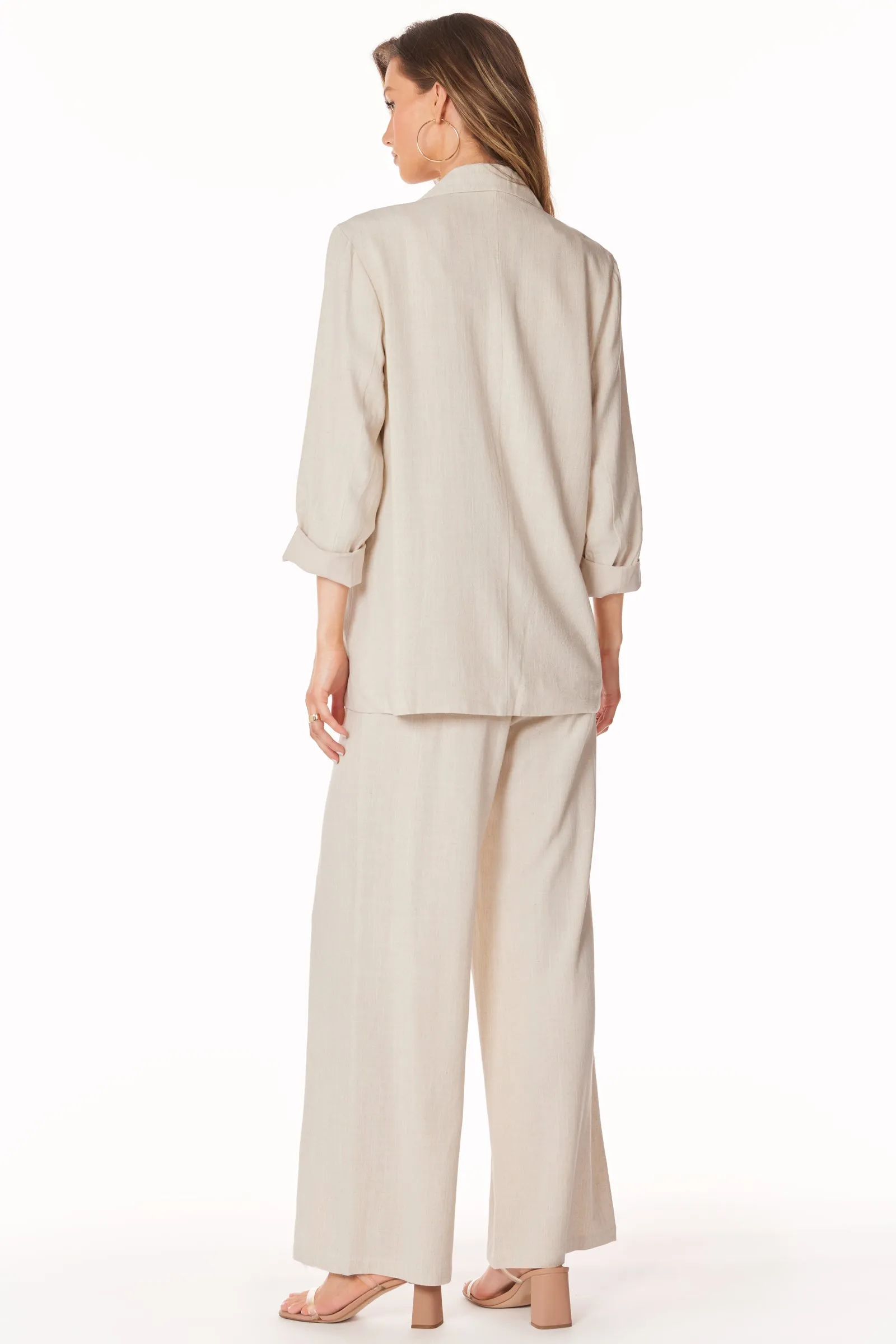 PLEATED WIDE LEG PANT