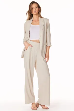 PLEATED WIDE LEG PANT