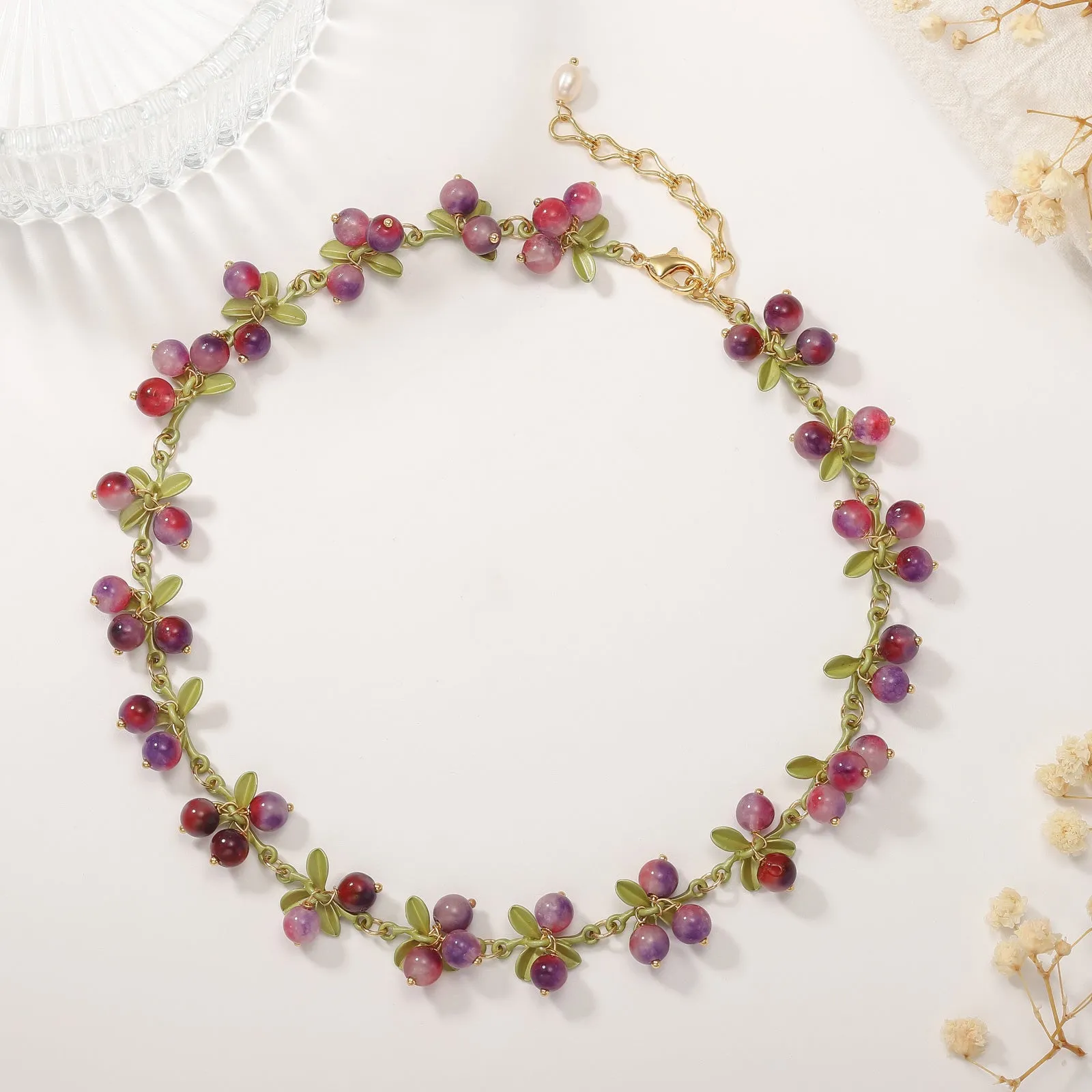 Purple Berry Necklace