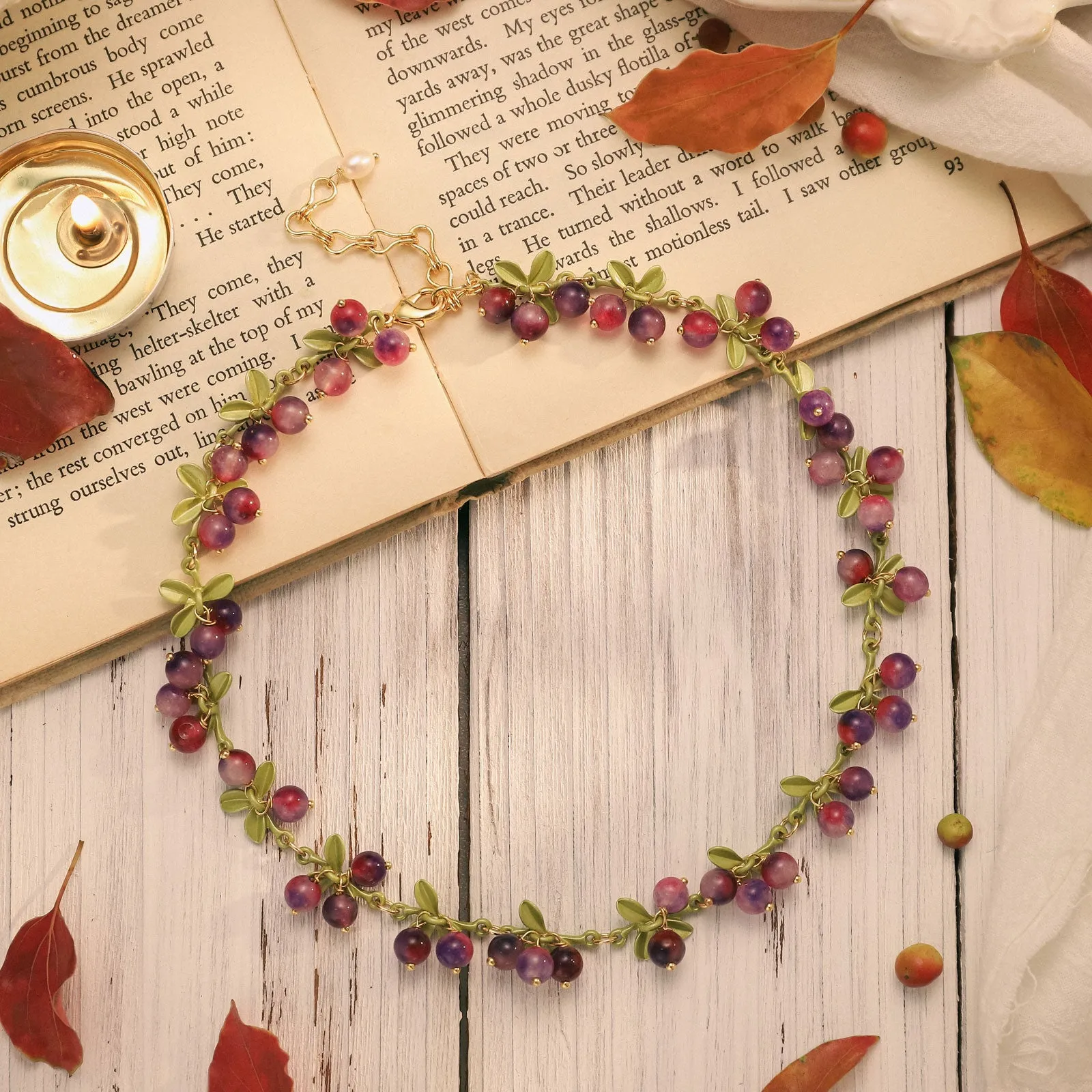 Purple Berry Necklace