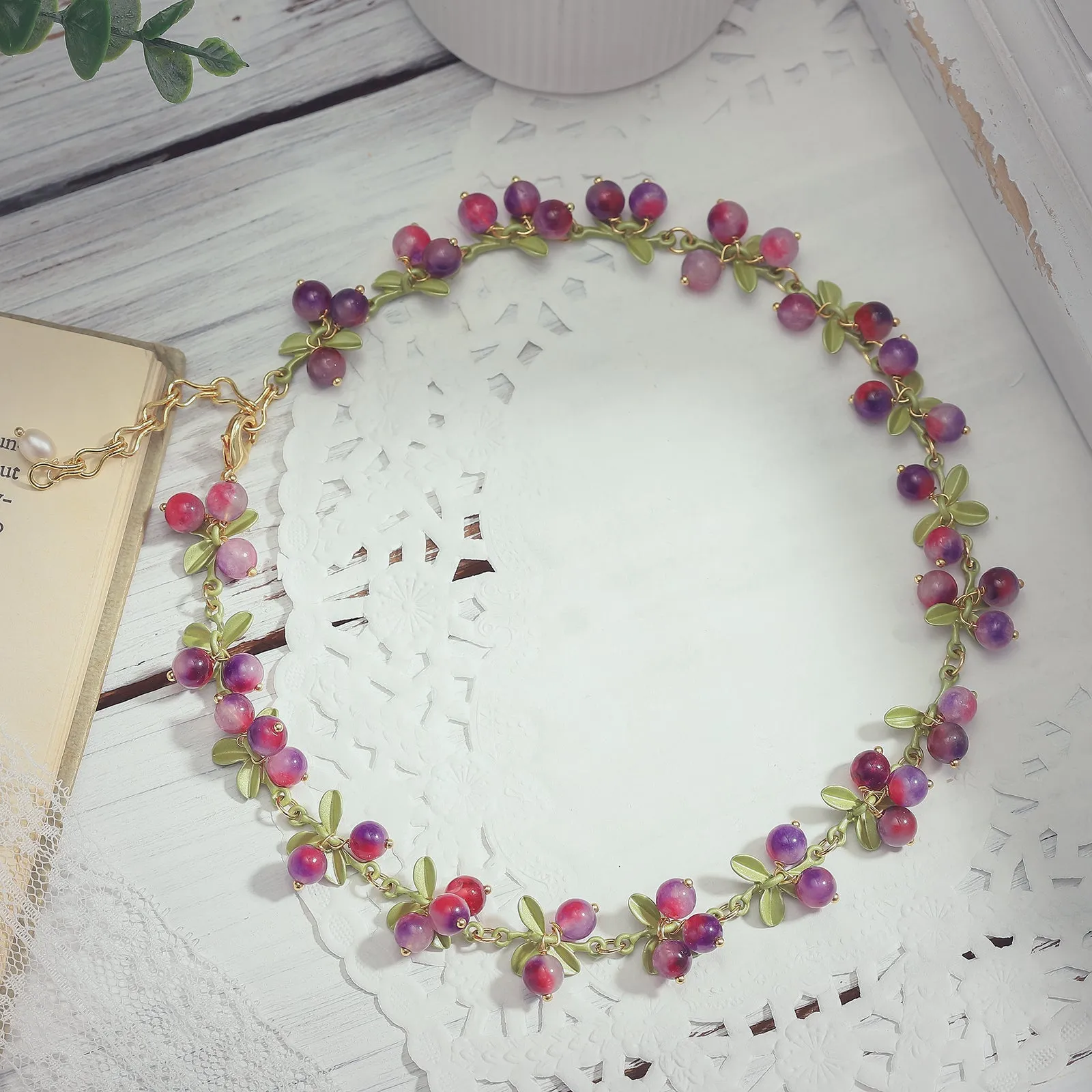 Purple Berry Necklace