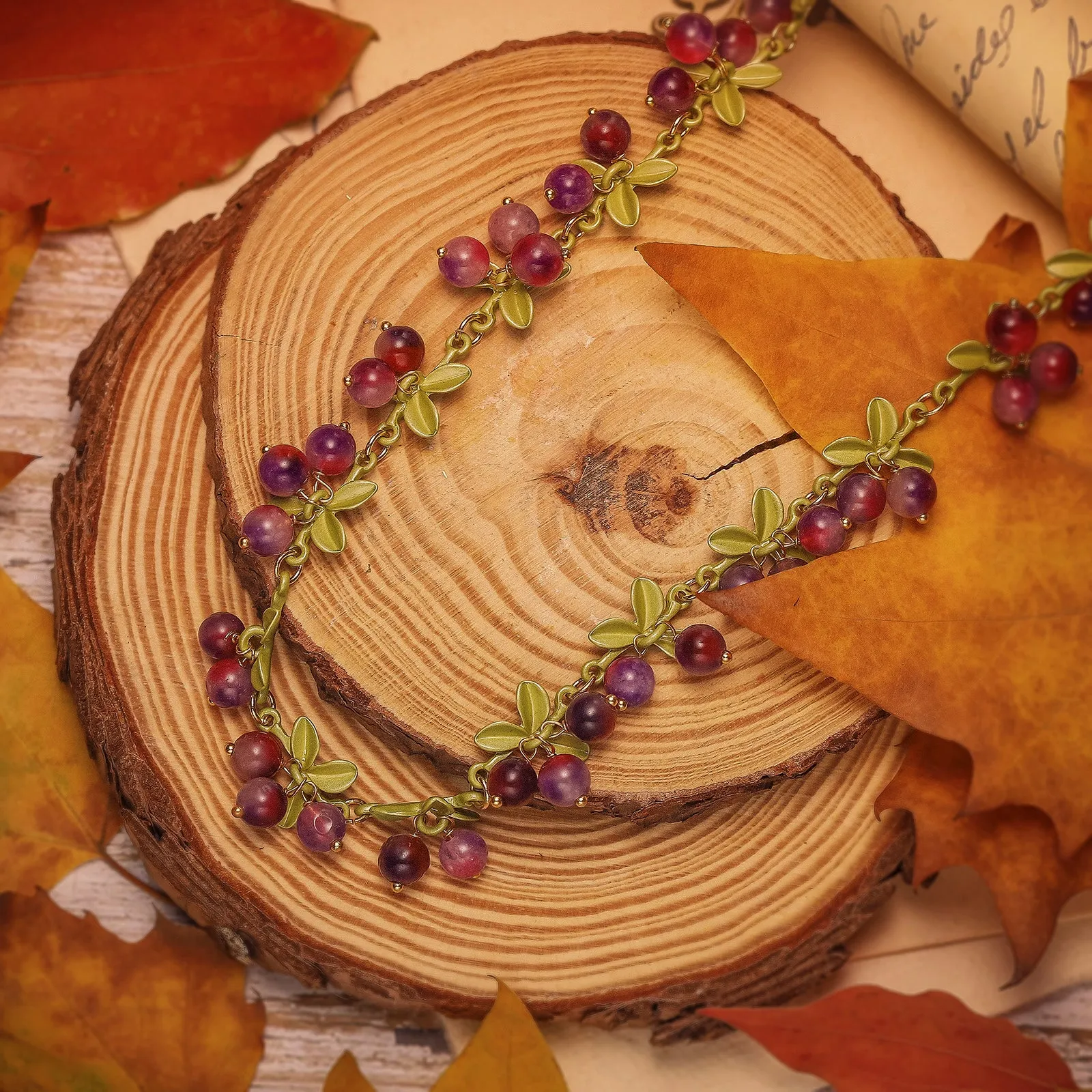 Purple Berry Necklace