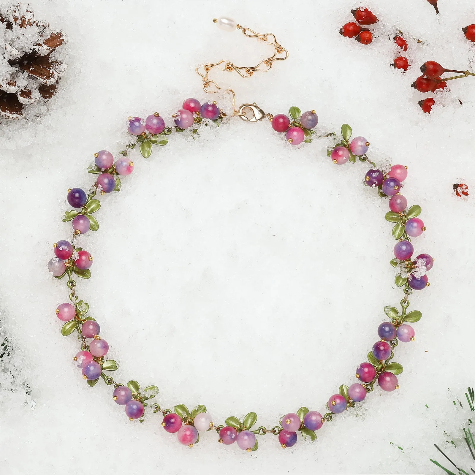 Purple Berry Necklace