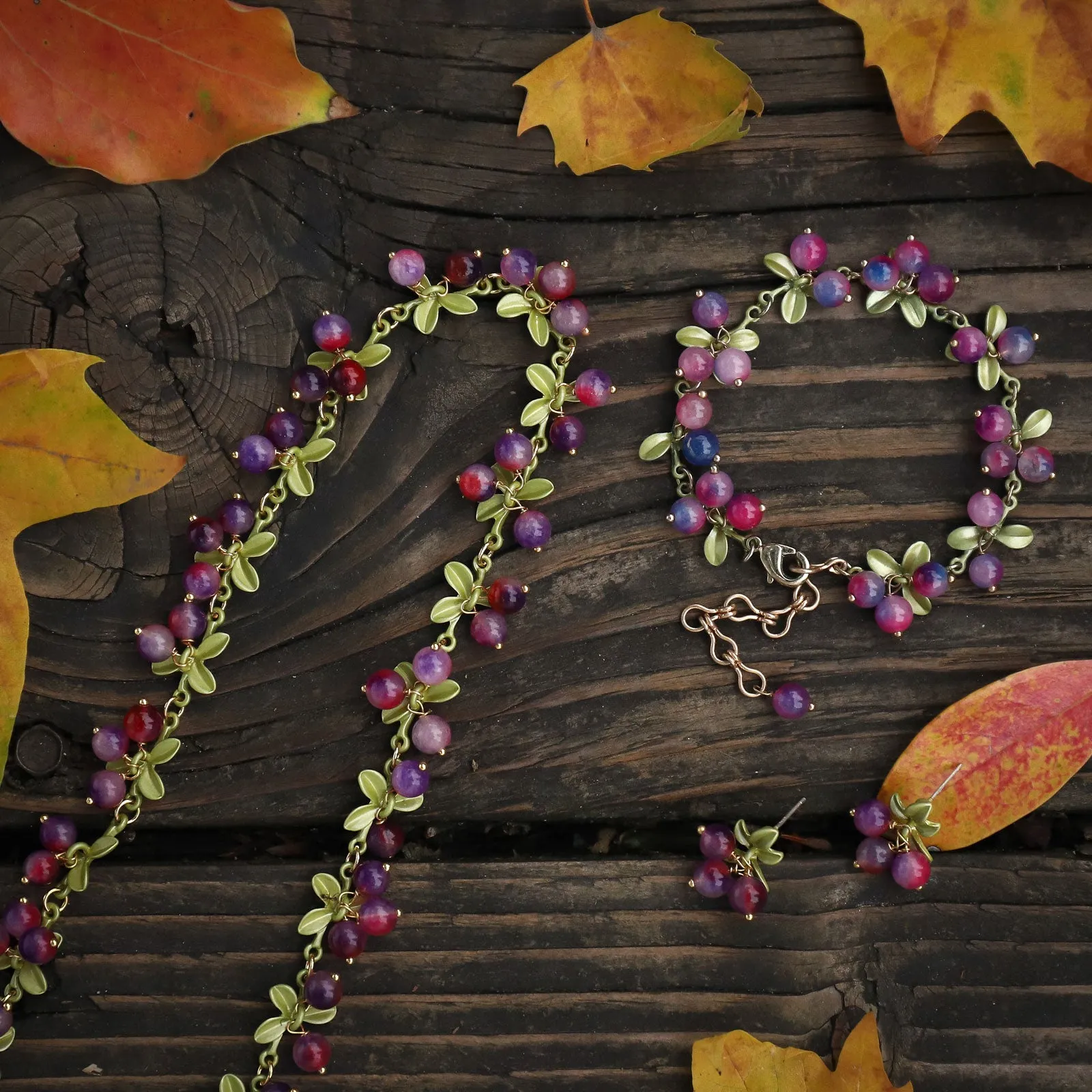 Purple Berry Necklace