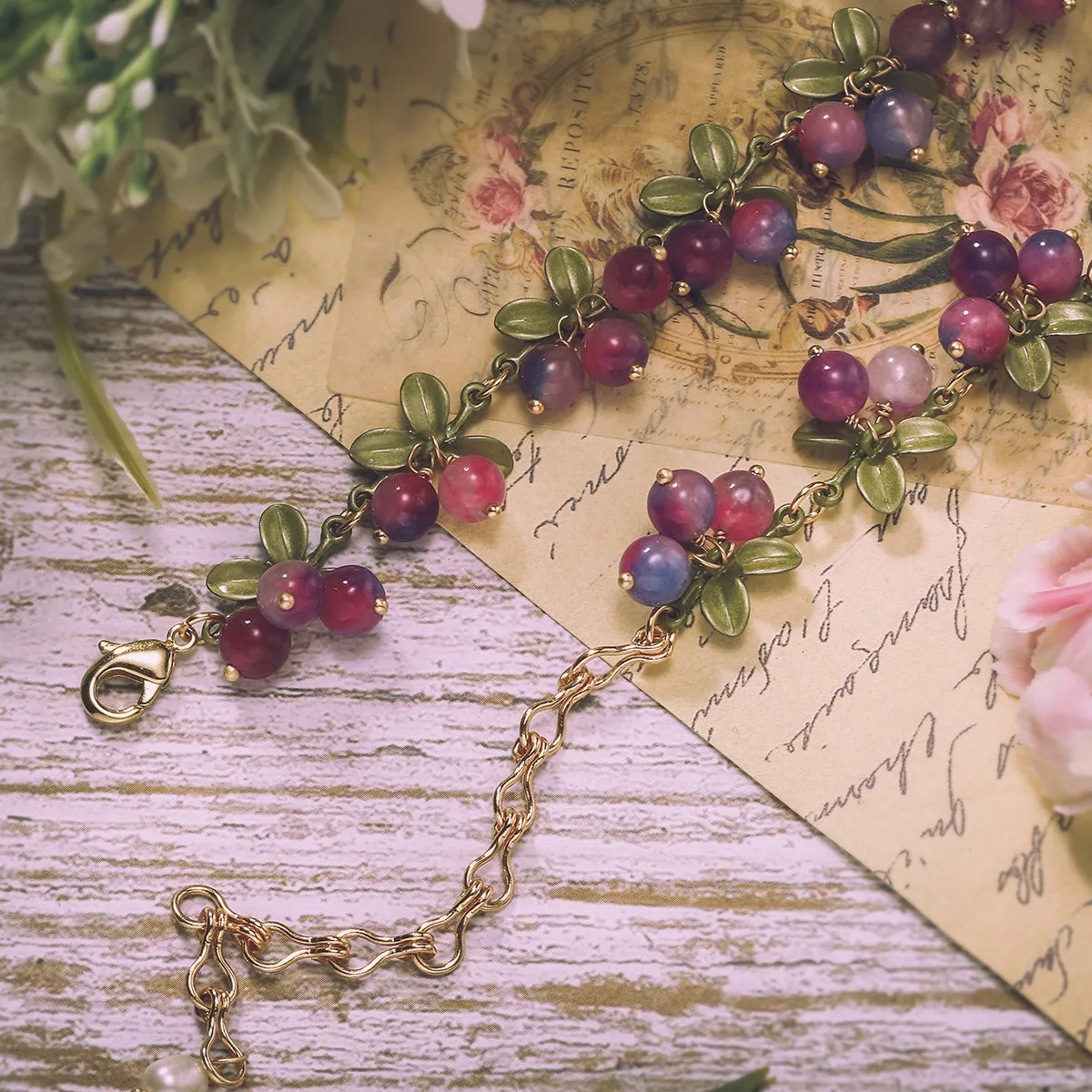 Purple Berry Necklace