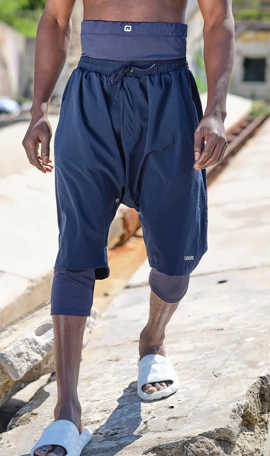 QL Halal Swim Shorts in Navy Blue