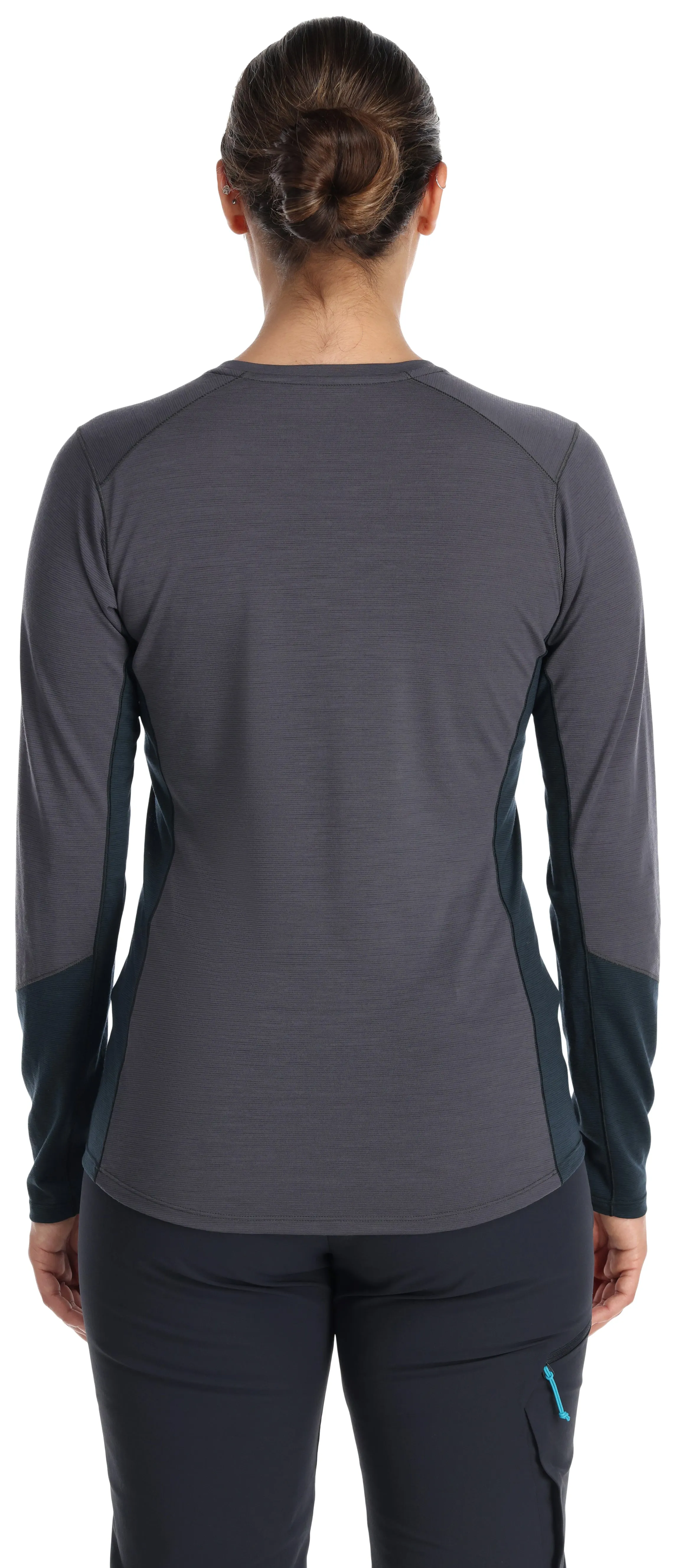 Rab Women's Syncrino Merino Blend Long Sleeve Base Layer Technical Top (Graphene)