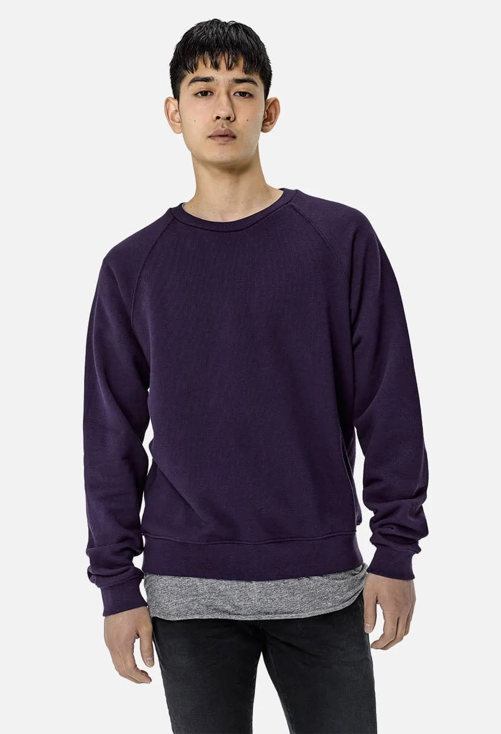 Raglan Crew / Purple