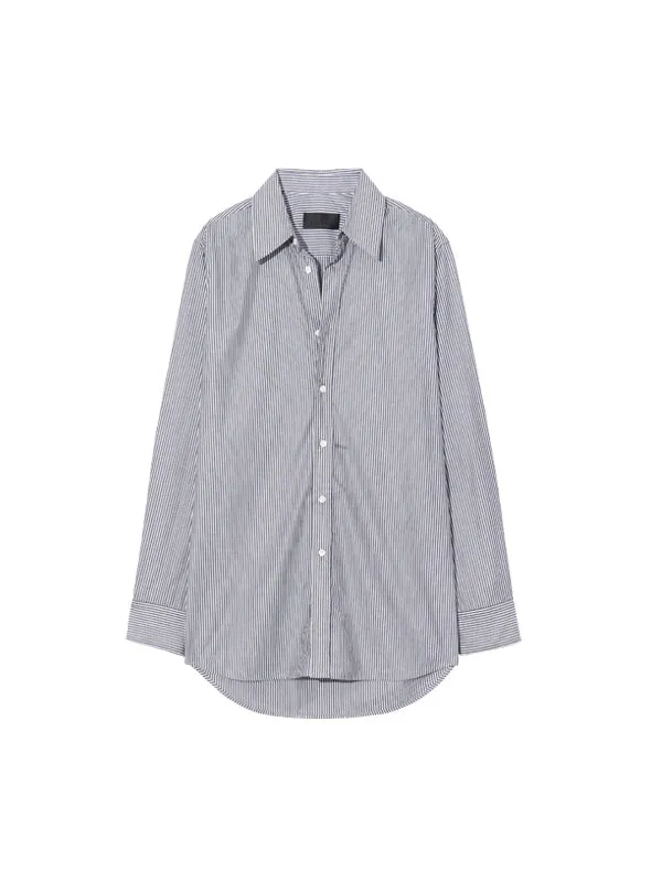 Raphael Classic Shirt in Navy Stripe