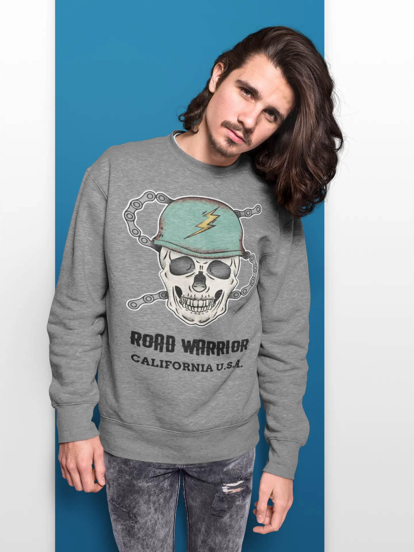 Road Warrior HD Crewneck Sweatshirt