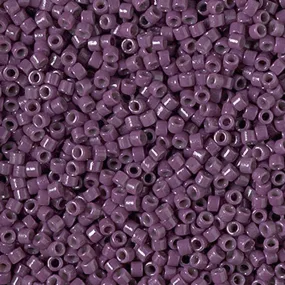 Seed Beads-11/0 Delica-2360 Duracoat Opaque Dyed Grape-Miyuki-7 Grams