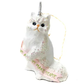 Shit Doesn't Always Make Sense Cat-icorn Unicorn Kitten Ornament