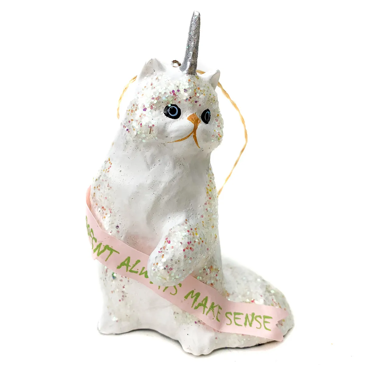 Shit Doesn't Always Make Sense Cat-icorn Unicorn Kitten Ornament