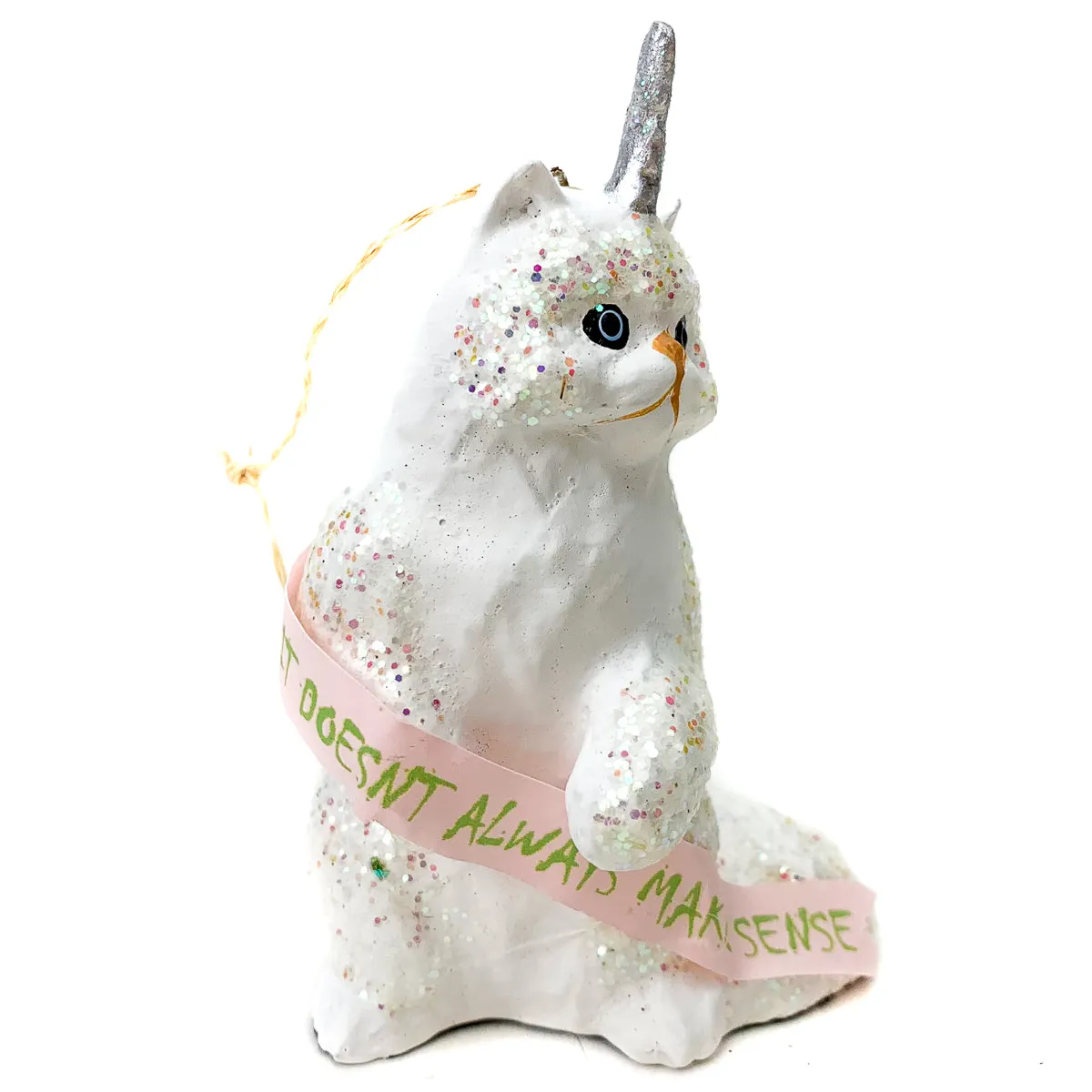 Shit Doesn't Always Make Sense Cat-icorn Unicorn Kitten Ornament