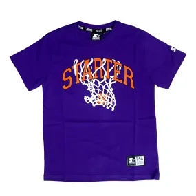 Starter short sleeve boy's t-shirt with forward print 1251 purple