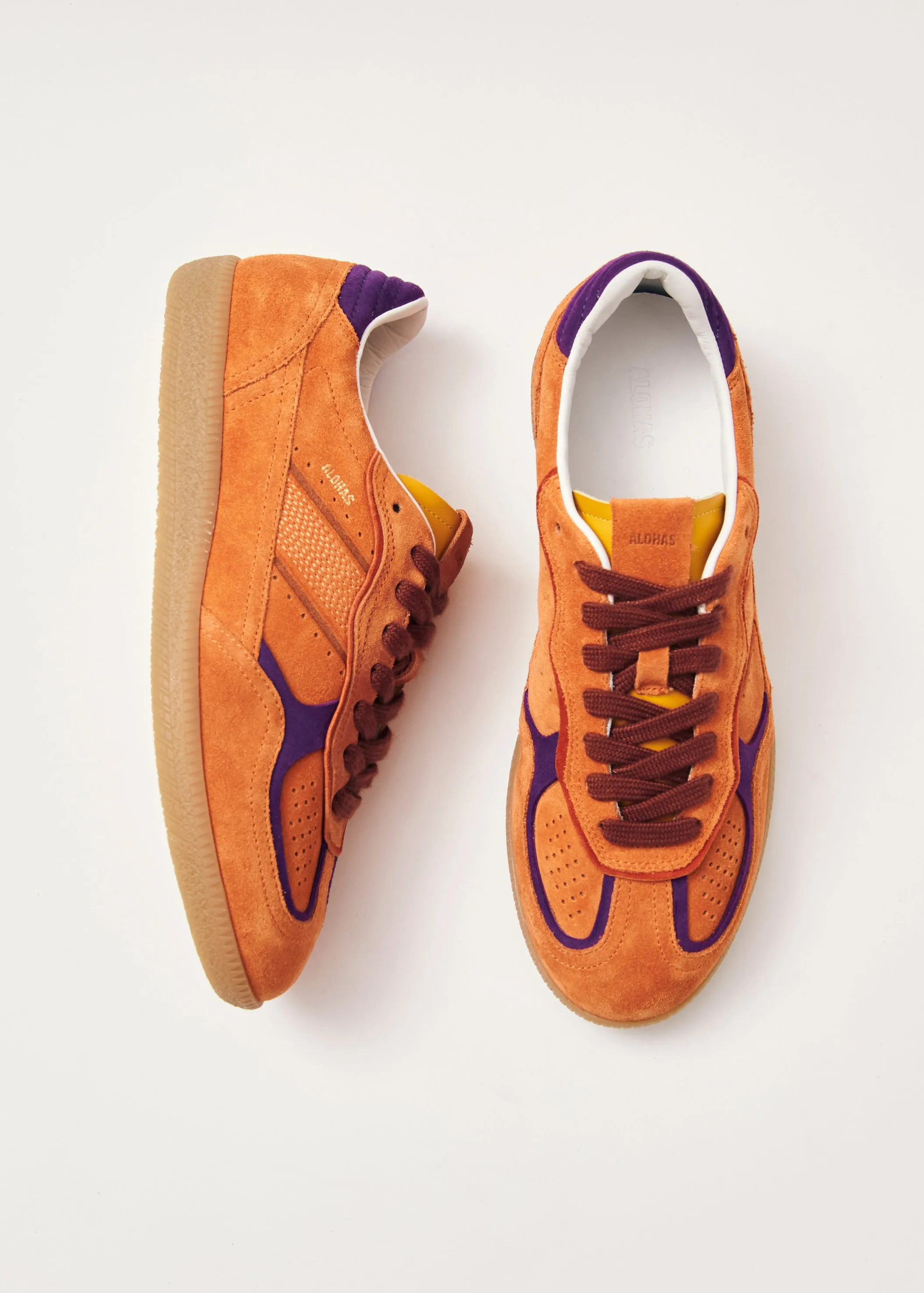 Tb.490 Rife Orange Leather Sneakers