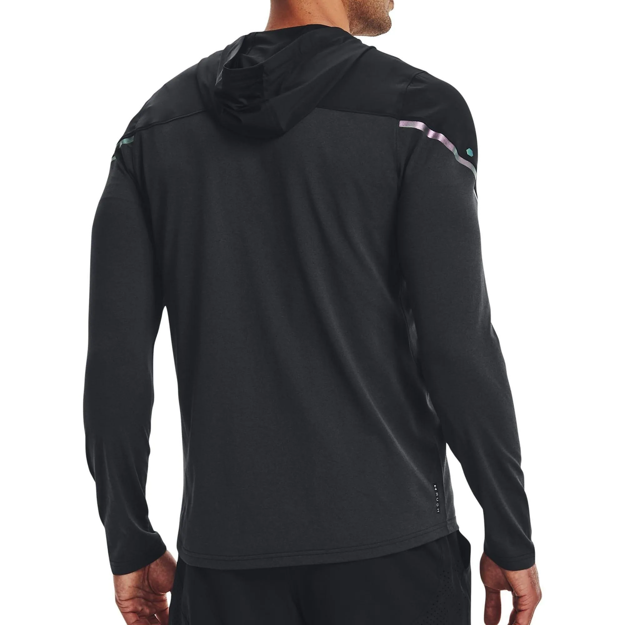 Under Armour Rush HeatGear Full Zip Mens Running Hoody - Black