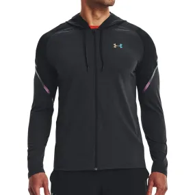 Under Armour Rush HeatGear Full Zip Mens Running Hoody - Black