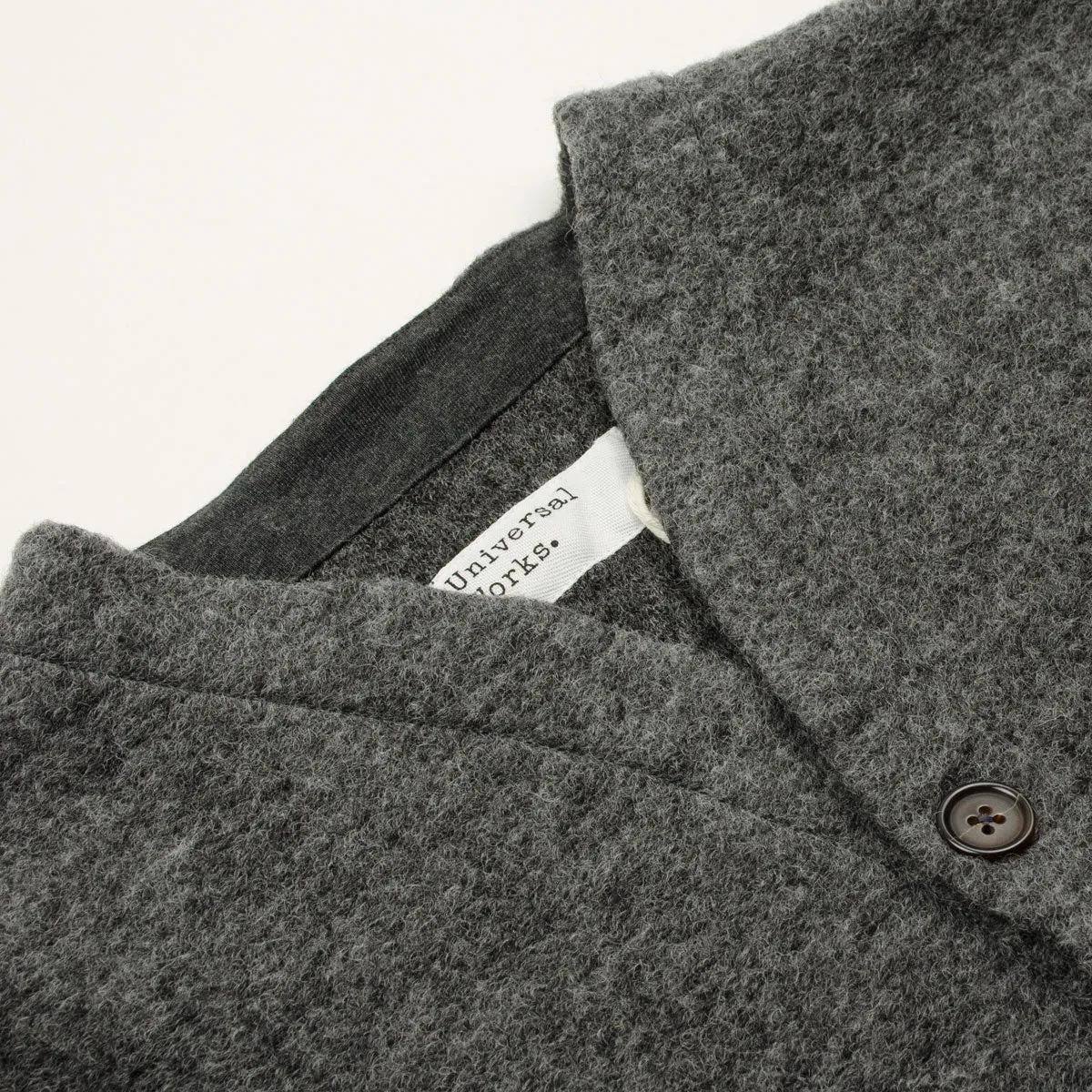 Universal Works - Cardigan Wool Fleece - Grey Marl