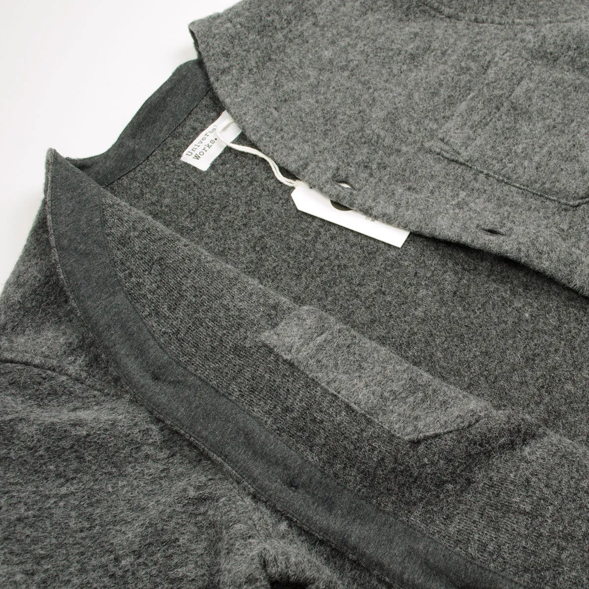 Universal Works - Cardigan Wool Fleece - Grey Marl