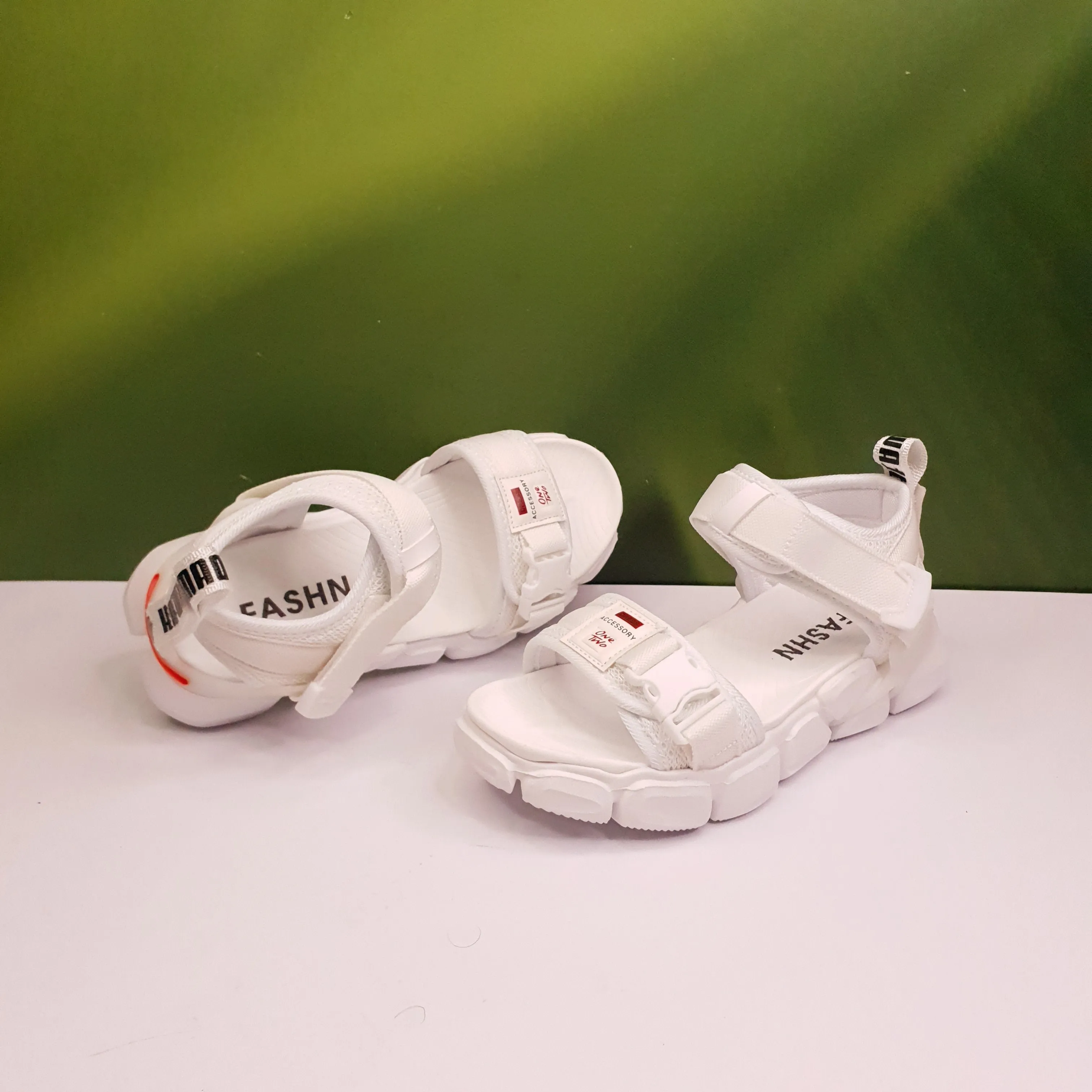 White Kids Unisex Comfort Sandals