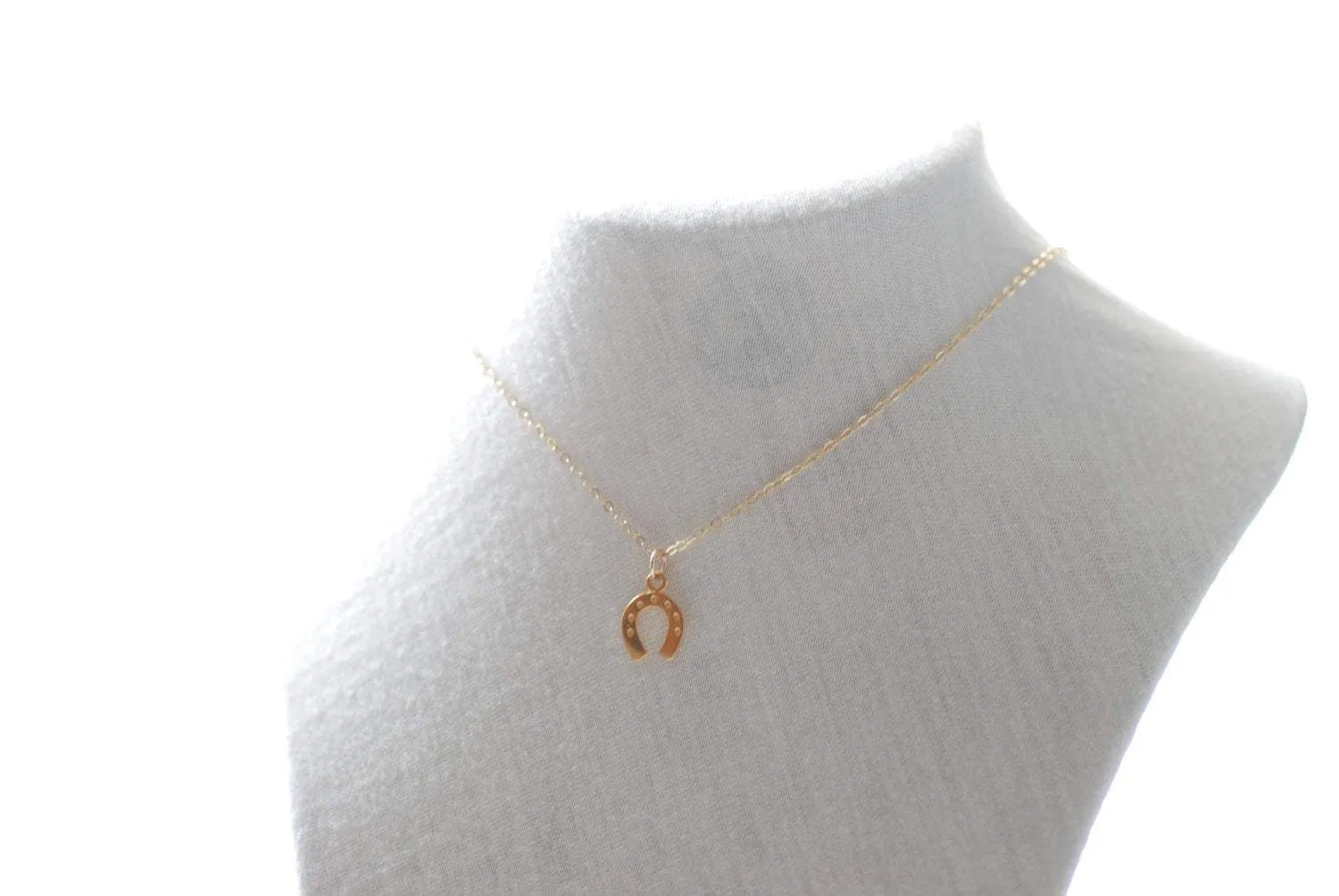 Wholesale Gold Horseshoe Necklace, 24k gold Horseshoe,Dainty Horseshoe,Equestrian Necklace,Lucky Horseshoe Necklace,Horseshoe Charm,Delicate Horseshoe