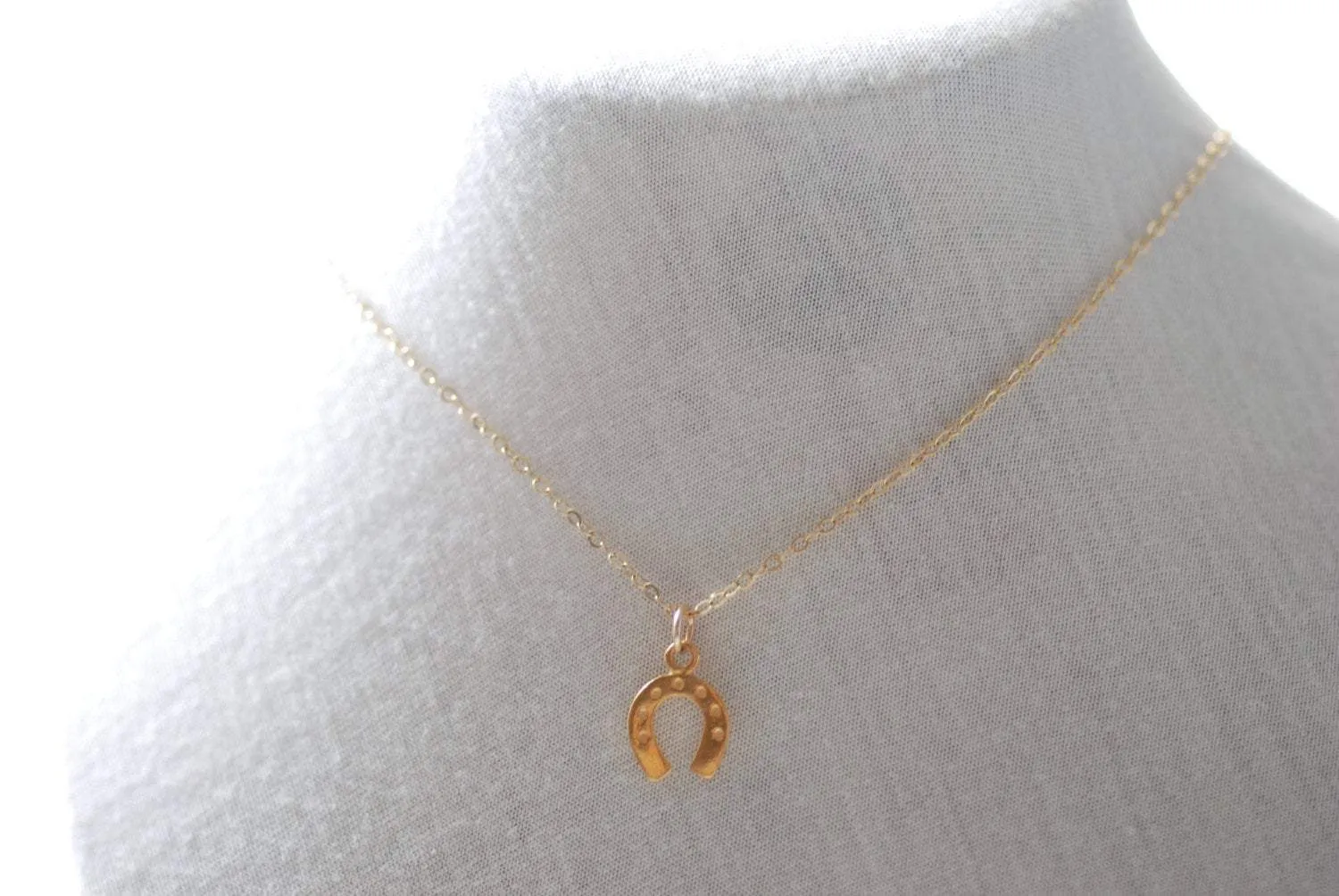 Wholesale Gold Horseshoe Necklace, 24k gold Horseshoe,Dainty Horseshoe,Equestrian Necklace,Lucky Horseshoe Necklace,Horseshoe Charm,Delicate Horseshoe