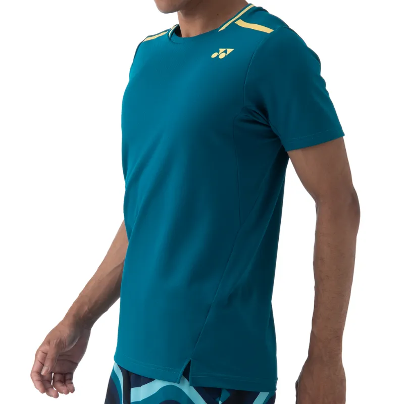 Yonex 2024 AO Tennis Mens Crew Neck Shirt - Blue/Green